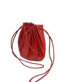 M.A+ shell handbag in red leather with laces B703 buy online
