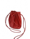 M.A+ shell handbag in red leather with laces B703 shop online bags