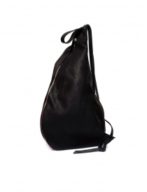 M.A+ triangle backpack in black leather buy online