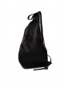 M.A+ triangle backpack in black leather shop online bags