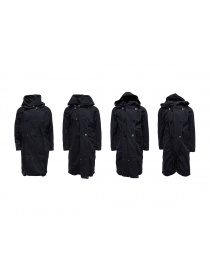 Kapital black coat with multiple closures buy online