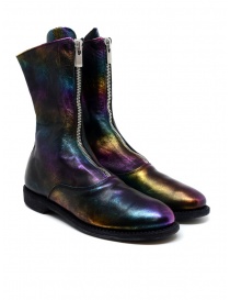 Calzature donna online: Stivale Guidi 310 in pelle di cavallo laminata arcobaleno