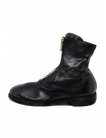 Black leather ankle boots 210 Guidi