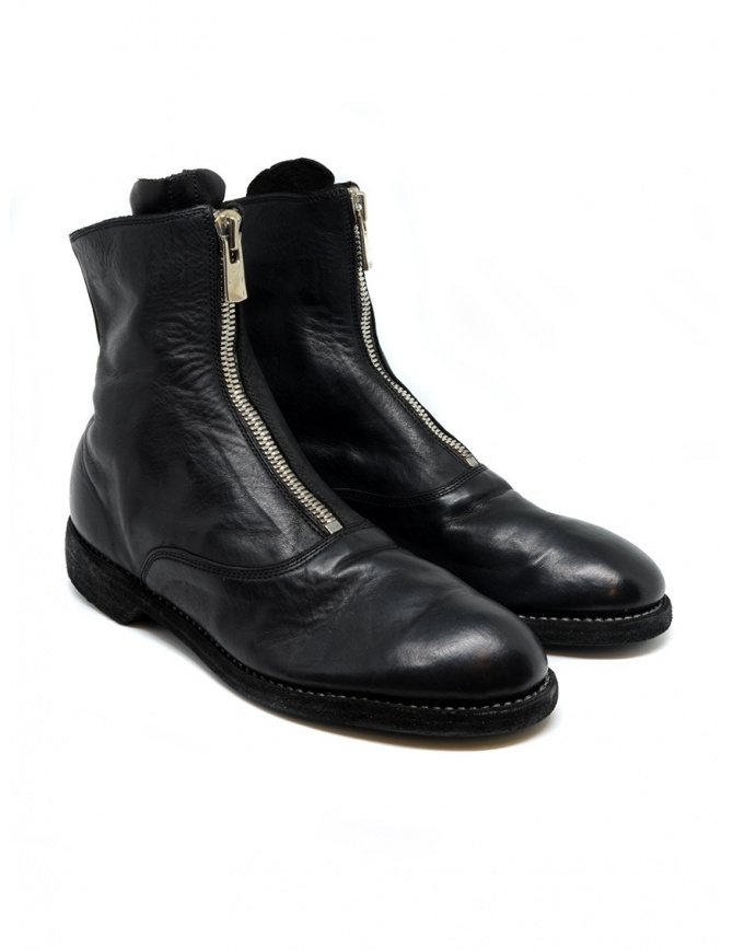 Black leather ankle boots 210 Guidi 210 SOFT HORSE FULL GRAIN BLKT womens shoes online shopping