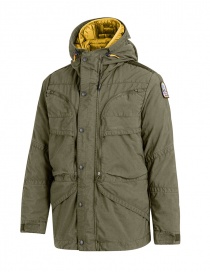 Parajumpers giaccone Alpha verde militare e giallo acquista online