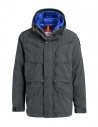 Parajumpers Alpha iron grey and blue jacket buy online PMJCKTP01 NINE IRON 765