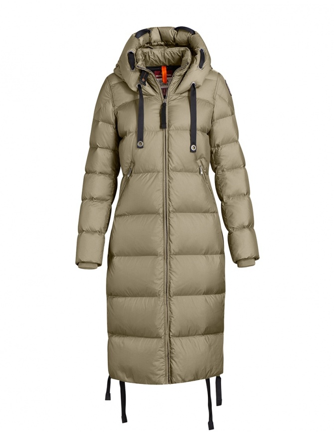 Parajumpers Panda long down coat light green PWPUFEL31 PANDA DRIED HERB 713 womens coats online shopping