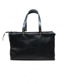 M.A+ small Boston bag in black leather on discount sales online