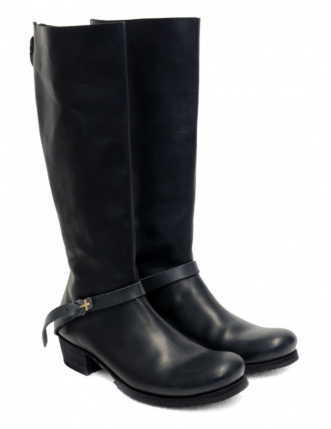 M.A+ high boots in black leather with buckle and zipper SW6C46Z-R VA 1.5 BLACK M.A+ high boots in black leather with buckle and zipper SW6C46Z-R VA 1.5 BLACK womens shoes online shopping