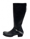 M.A+ stivali alti in pelle nera con fibbia e cernierashop online calzature donna