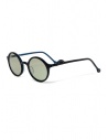 Kapital sunglasses in black acetate with green lenses shop online glasses