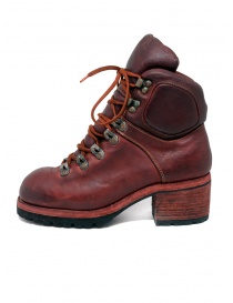 Stivale Guidi R19V rosso in pelle di cavallo stile scarpone