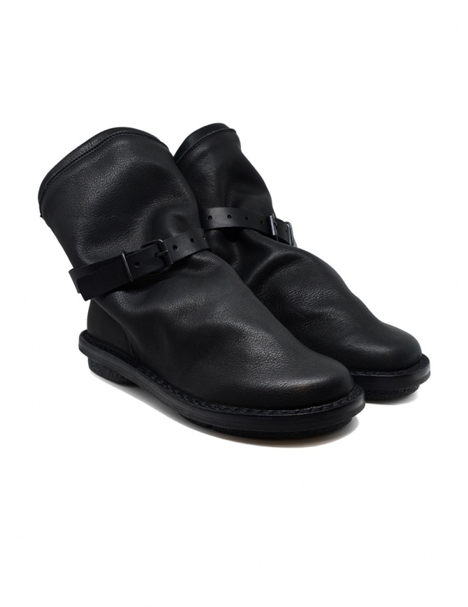 Trippen black Bomb ankle boots with removable strap BOMB F VST VST WAX womens shoes online shopping