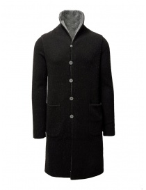 Cappotti uomo online: Label Under Construction cappotto reversibile nero-grigio