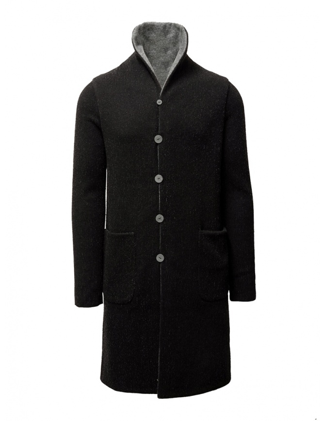 Label Under Construction black-gray reversible coat 34FMCT43 WS91 34/975 mens coats online shopping