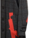 Cappotto Kolor grigio a quadri toppe rosse prezzo 19WCL-C05103 GRAY CHECKshop online