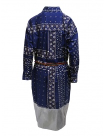 Kolor navy blue printed dress with silver bottom price