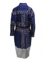 Kolor navy blue printed dress with silver bottom 19WCL-O02114 NAVY BLUE price