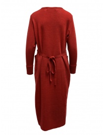 Hiromi Tsuyoshi red and beige pleated dress