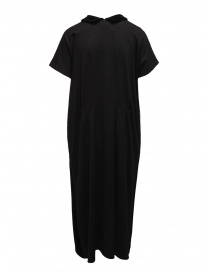 Miyao wool dress with velvet collar black price