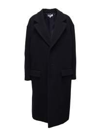 Cappotto Miyao a uovo blu navy scontati online