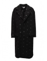 Miyao black coat with blue flowers buy online MR-Y-02 BLACK
