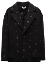 Miyao black coat with blue flowers MR-Y-02 BLACK price