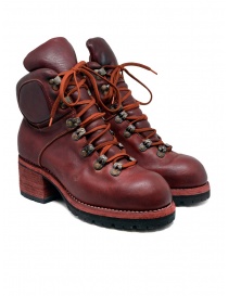 Stivale Guidi R19V rosso in pelle di cavallo stile scarpone online