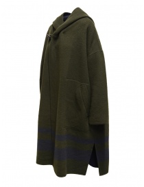 Plantation green-blue reversible poncho coat womens coats buy online
