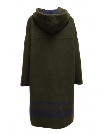 Plantation green-blue reversible poncho coat womens coats price