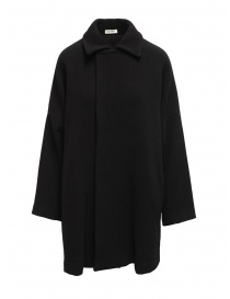 Cappotto Plantation nero collo a camicia PL99-FC043 BLACK order online