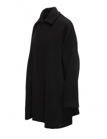 Plantation black coat with shirt collar