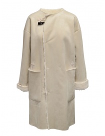 Plantation cappotto reversibile suede-pelliccia bianco PL99FA920 WHITE order online