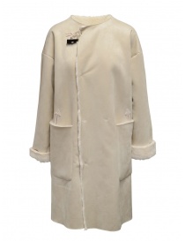 Plantation reversible suede-fur white coat PL99FA920 WHITE order online