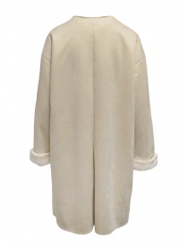 Plantation cappotto reversibile suede-pelliccia bianco prezzo