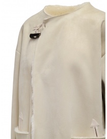 Plantation cappotto reversibile suede-pelliccia bianco cappotti donna acquista online