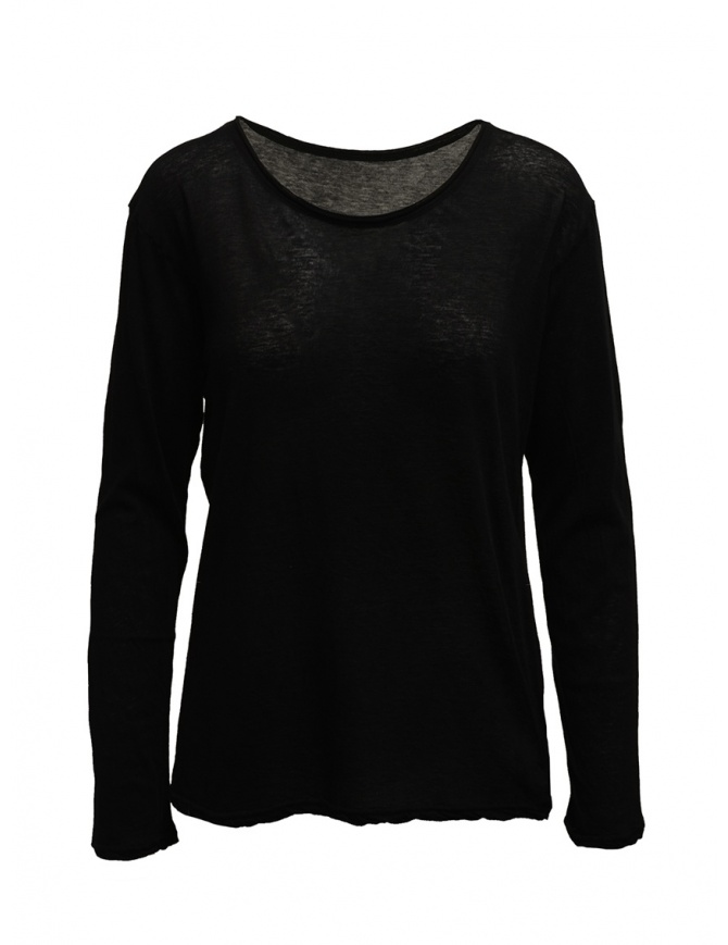 Plantation long-sleeve black t-shirt PL99-JJ152 BLACK womens t shirts online shopping