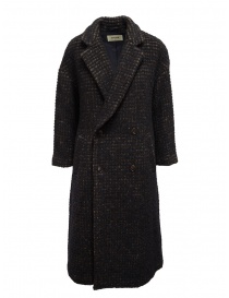 Zucca cappotto doppiopetto marrone a quadri online