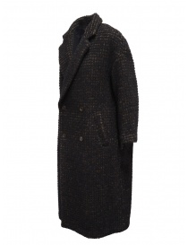 Zucca brown check double-breasted coat price