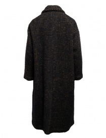 Zucca cappotto doppiopetto marrone a quadri