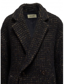 Zucca brown check double-breasted coat womens coats buy online