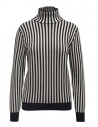 Sara Lanzi white and blue striped turtleneck buy online 03RWV.81 NAVY/WHT