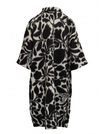 Sara Lanzi white coat with black flowers buy online