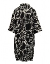 Sara Lanzi white coat with black flowers shop online womens coats