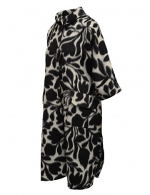 Sara Lanzi white coat with black flowers price