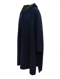 Plantation green-blue reversible poncho coat buy online price