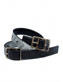 Carol Christian Poell black gray double belt AF/0982-IN PABER-PTC/010 order online