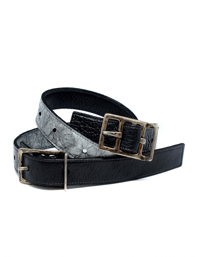 Carol Christian Poell black gray double belt AF/0982-IN PABER-PTC/010 belts online shopping