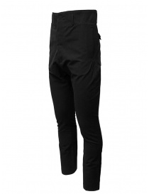 Deepti black high rise and drop crotch trousers price