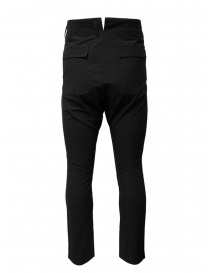 Deepti black high rise and drop crotch trousers buy online